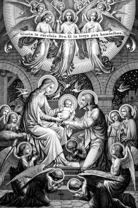 Latin prayer meditation Nativity