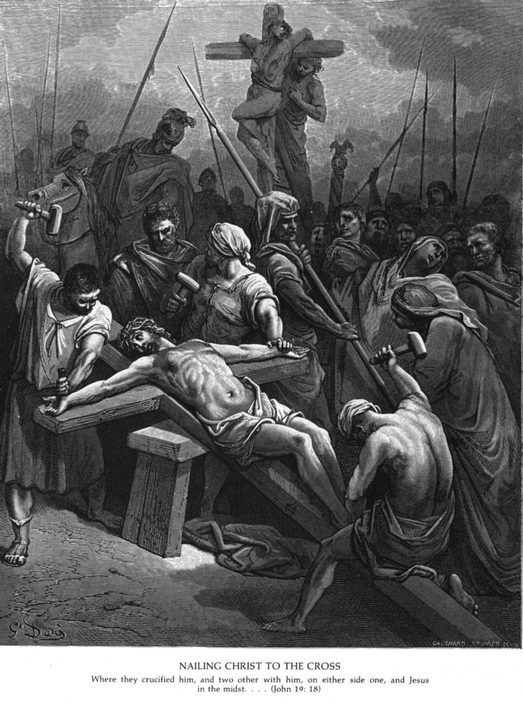 Nailing of Jesus to the Cross