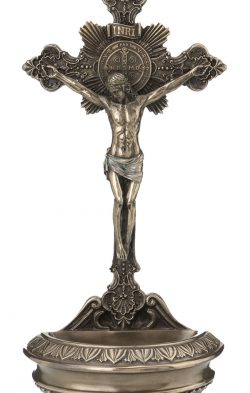 Veronese Cold Cast Bronze Crucifix Font